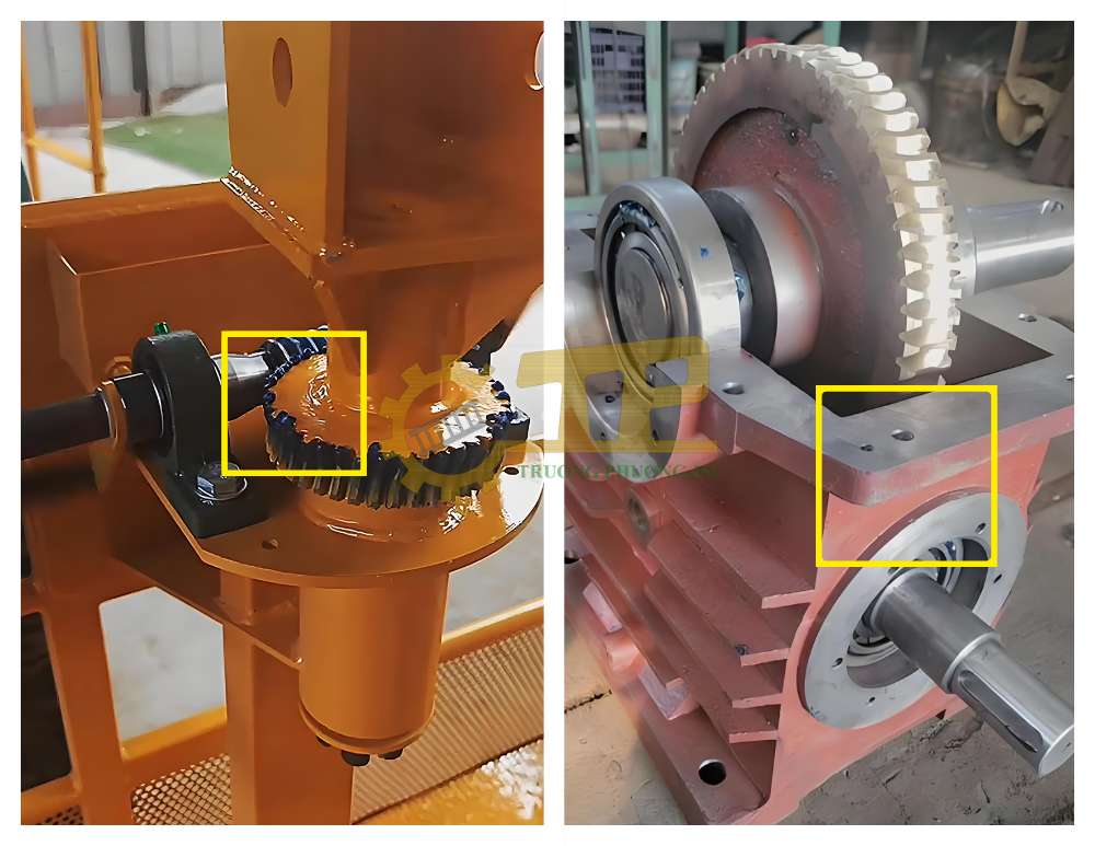 Ứng dụng bánh vít trục vít