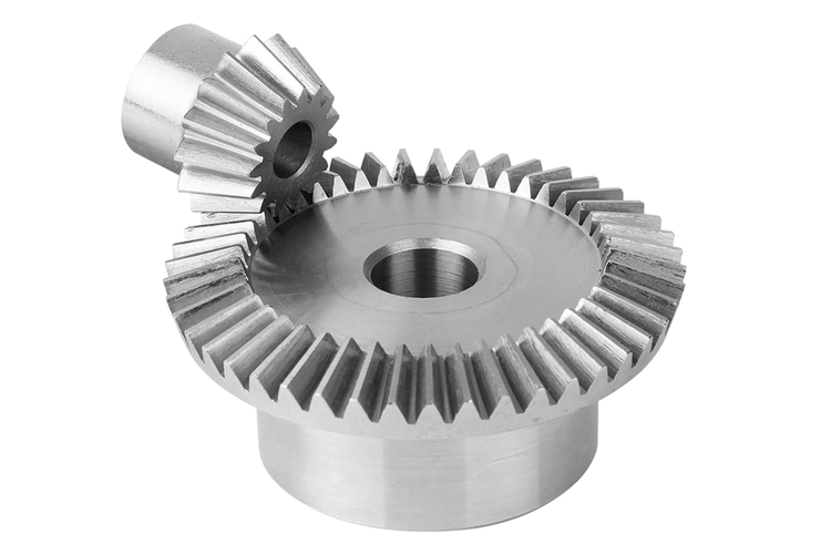 Bánh răng côn răng thẳng dễ gia công phù hợp truyền động tốc độ trung bình