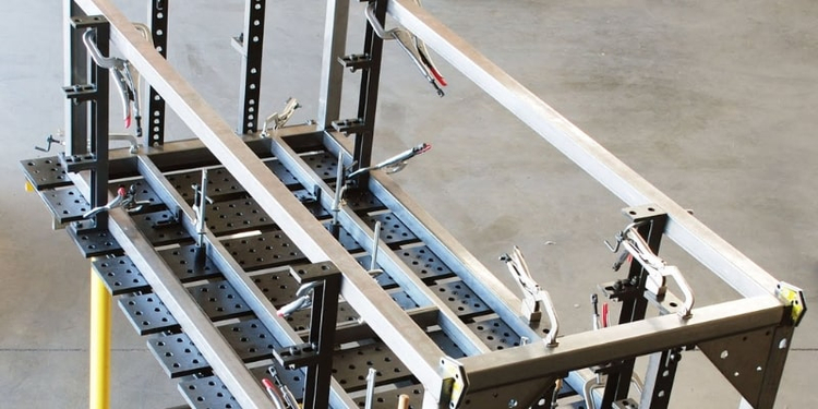 Đồ gá hàn giữ chi tiết ổn định định vị chính xác đảm bảo chất lượng mối hàn