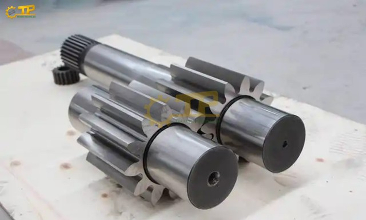 Trục bánh răng gồm nhiều bộ phận như cổ trục, răng, rãnh then và phần ren, được thiết kế chính xác để đảm bảo truyền động ổn định và chịu tải tốt