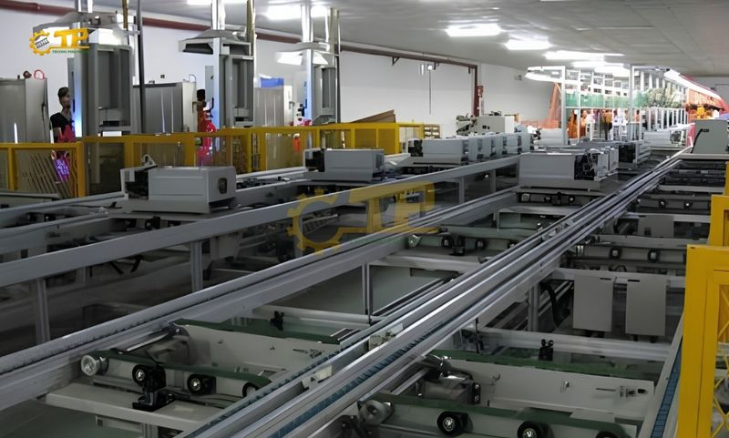 Các lĩnh vực công nghiệp và sản xuất tự động ứng dụng sên xích băng tải để thúc đẩy tiến độ