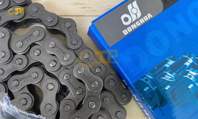 Ảnh thực tế kết cấu chốt và con lăn xích công nghiệp Donghua tiêu chuẩn ANSI 