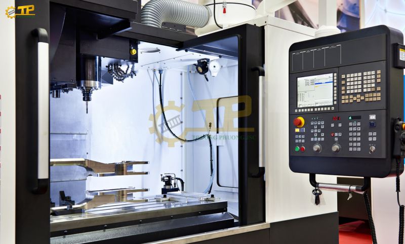 Hệ thống máy CNC hiện đại gia công nhông, bánh răng, trục máy và đồ gá tại Trường Phương Việt Nam