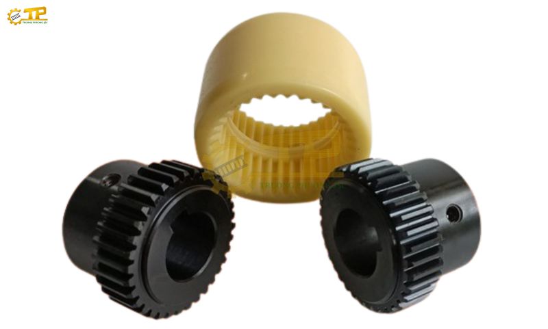 Cấu tạo khớp nối răng cong vỏ nylon.